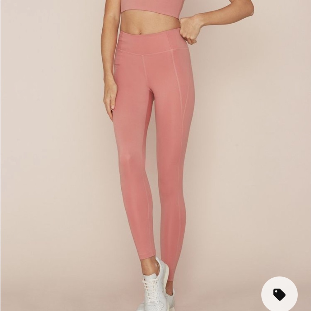 Girlfriend Compressive High-Rise Legging in Dusty Rose